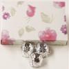 Scott's Cakes Dark Chocolate Peanut Butter Truffle Cream Filling Candies with Silver Foils in a 1 Pound Pastel Flower Box view 1