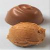 Scott's Cakes Milk Chocolate Peanut Butter Truffle Cream Filling Candies with Yellow Green Foils in a 1 Pound White Gourmet Box view 2