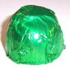 Scott's Cakes Milk Chocolate Peanut Butter Truffle Cream Filling Candies with Yellow Green Foils in a 1 Pound White Gourmet Box view 3