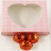 Scott's Cakes Dark Chocolate Peanut Butter Truffle Cream Filling Candies with Orange Foils in a 1 Pound Pink Heart Box view 1