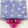 Scott's Cakes Dark Chocolate Peanut Butter Truffle Cream Filling Candies with Fucshia Foils in a 1 Pound Snowman Box view 1