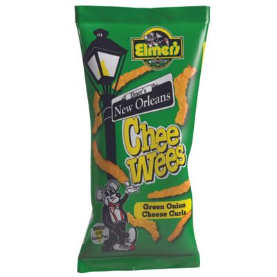 Elmer's New Orleans Chee-wee's, Authentic NOLA Green Onion Flavor, Irresistible Crunchy Snack Delight 5 oz Bags, Pack of 1