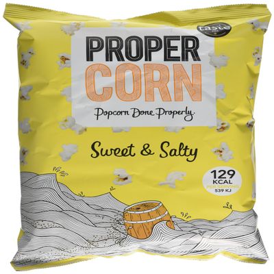 Propercorn Sweet and Salty Popcorn 90 g (Pack of 12)