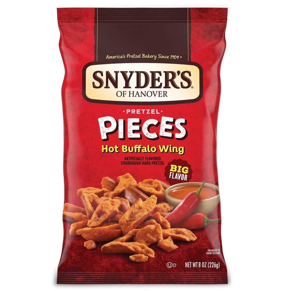 Snyder's of Hanover Pretzel Pieces, Hot Buffalo Wing, 8 Oz