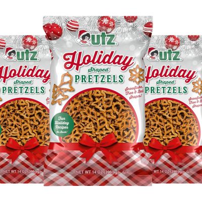 Utz Holiday Shape Pretzels, 14 Ounce Pack of 3