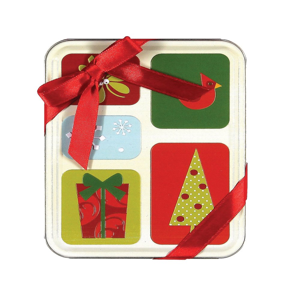 C.R. Gibson Gift Card Tins, Merry Christmas