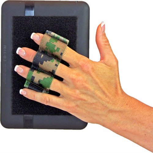 LAZY-HANDS Heavy-Duty 3-Loop Grip (x1 Grip) for e-Readers - XL (Camouflage)