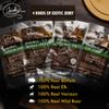 Jerky.com Exotic Jerky Variety Pack | 100% Wild Game Meats Snack Buffalo, Wild Boar, Elk, & Venison Jerky | All-Natural, High Protein, No MSG  Unique Christmas Gifts for men for Men, Hunters, Keto Snacks  7 oz view 4