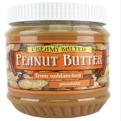Trader Joe's Creamy Salted Peanut Butter From Unblanched Peanuts