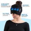 Headache Hat Halo - Migraine Relief Cap Long Lasting Cooling Ice Pack Mask - Cold Compress Head Wrap for Tension, Stress & Hangover Natural Cooling Therapy view 2