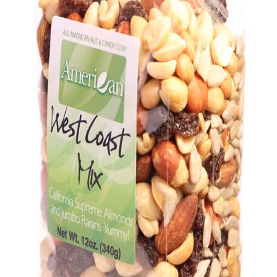 12oz Gourmet Style Bag of West Coast Super Supreme Almonds & Raisins Mix [ lb.]