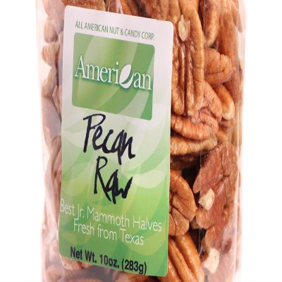 10oz Gourmet Style Bag of Raw Jr Mammoth Texan Pecans [5/8 lb.]