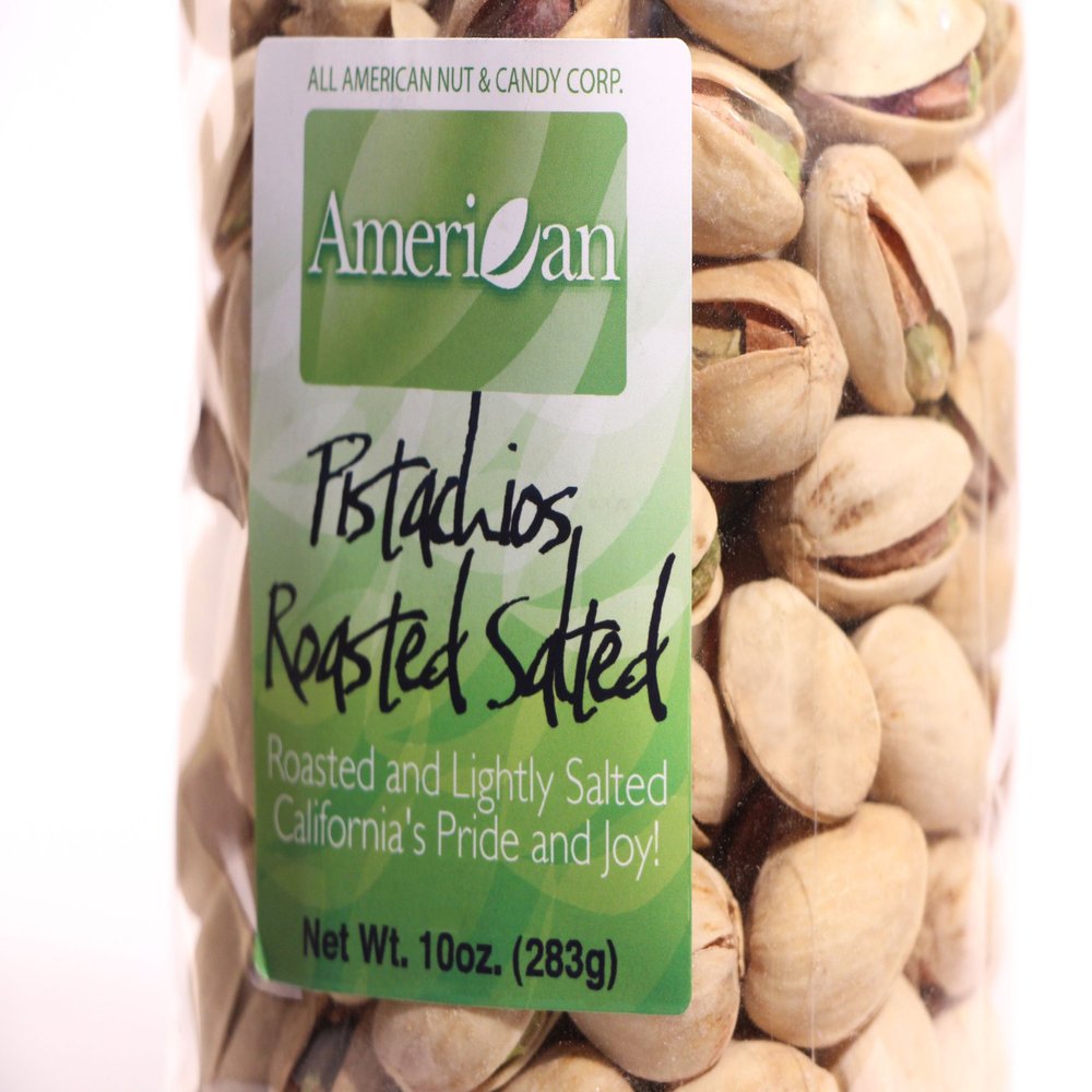 10oz Gourmet Style Bag of Roasted Lightly Salted Californian Pistachios [5/8 lb.]