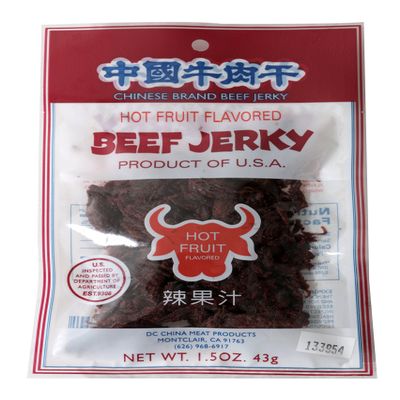 Beef Jerky (Hot Fruit Flavored) 1.5oz (Pack of 6)