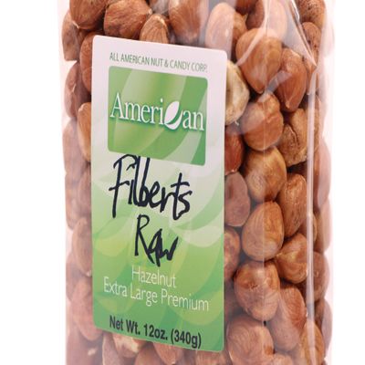 12oz Gourmet Style Bag of Raw Filberts/Hazelnuts [ lb.]