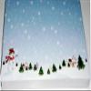 Scott's Cakes Dark Chocolate Almond Bark in a 8 oz. Winter Wonderland Box view 2