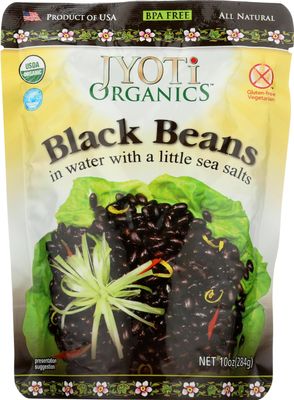 Jyoti Natural Foods Organic Black Beans, 10 oz