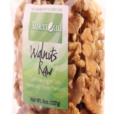 8oz Gourmet Style Bag of Raw Californian Premium Walnuts [ lb.]