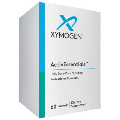 XYMOGEN ActivEssentials Packets - Daily Dose Pack Nutrition with 3 Supplements - ActivNutrients Multivitamin + Mineral Without Iron, Oraxinol, OmegaPure 600 EC Omega-3 Fish Oil (60 Packets)