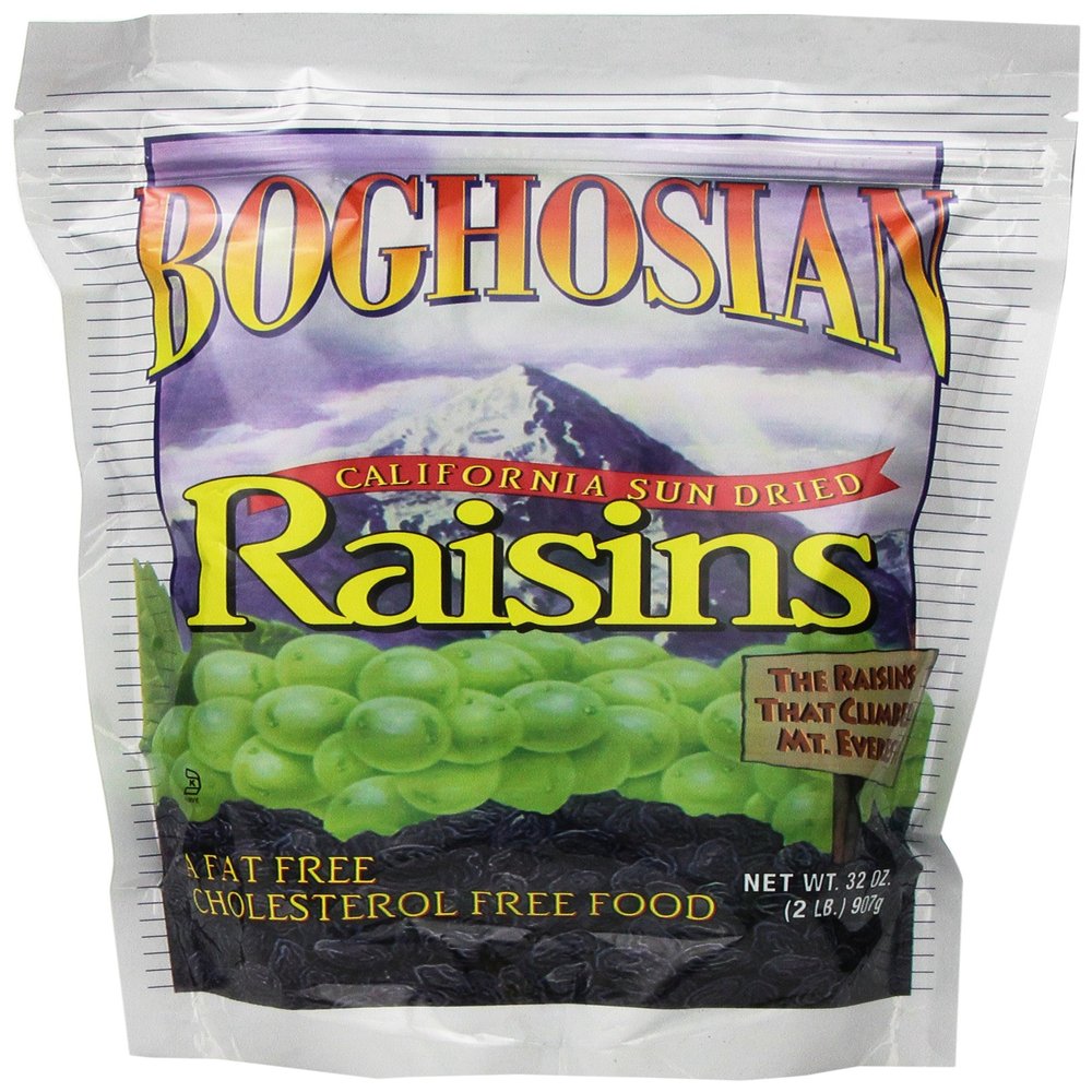Boghosian Raisins 2 Pound Bag-California Sun Dried
