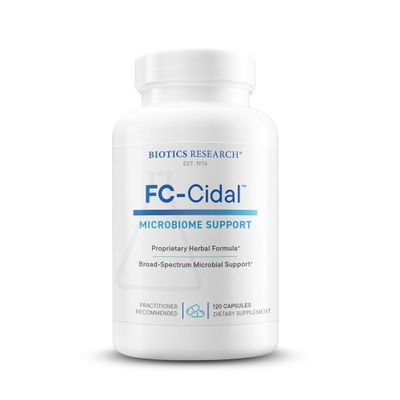 Biotics Research FC Cidal Herbal Blend Complete GI Gut Health for Women & Men- 500 mg/Serving - 7 Herbs Proprietary Blend Supplement Supports Healthy GI Function and Microbial Balance 120 Capsules