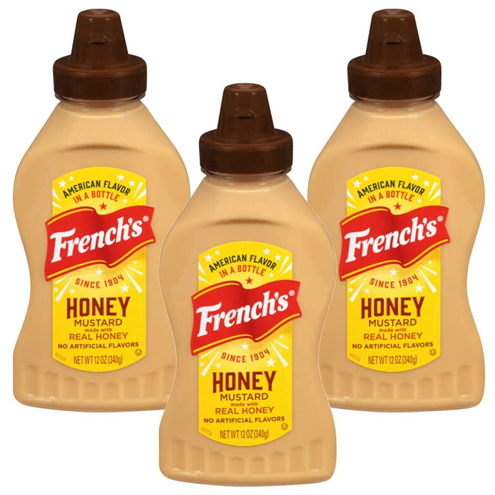 French's Honey Mustard, Sweet & Tangy, 12-ounce Bottles (Pack of 3)