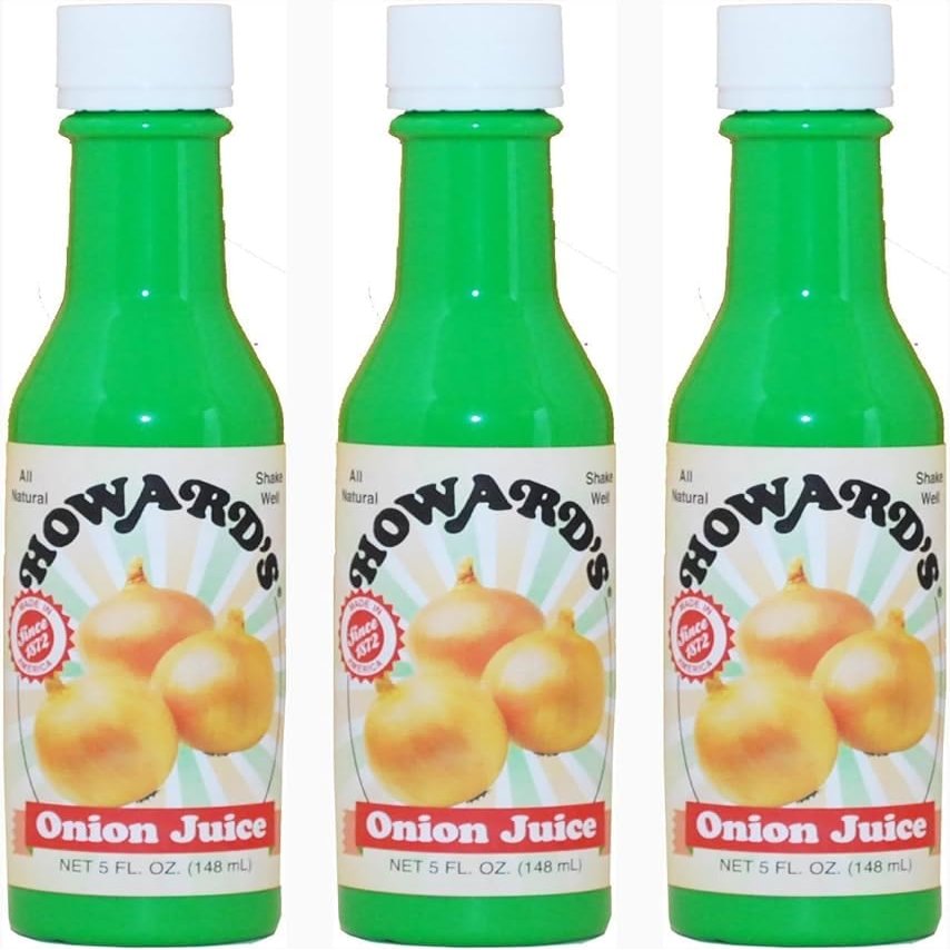 Howards Onion Juice, 5 fl oz | Pure Liquid Onion Seasoning | All-Natural Flavor Enhancer for Cooking, Marinades, Dressings & Sauces | No Artificial Preservatives [Pack of 3]