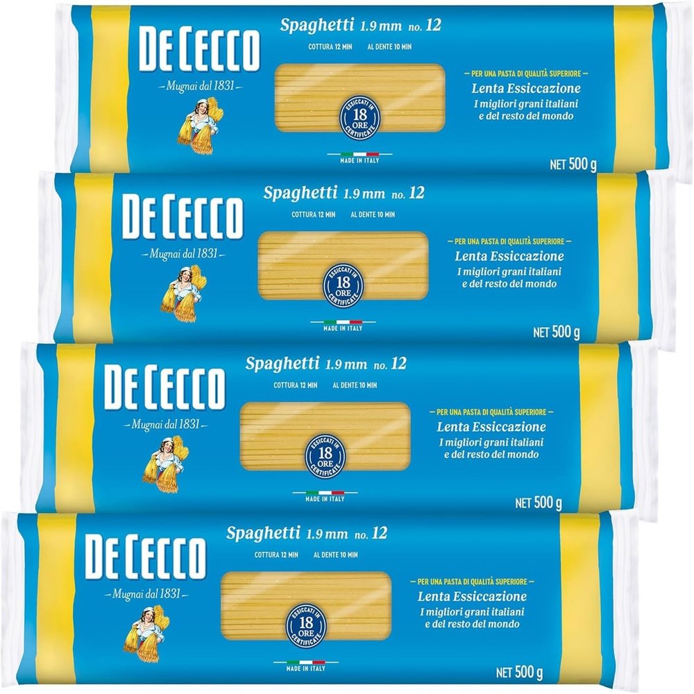 500gX4 pieces De Cecco No.12 spaghetti