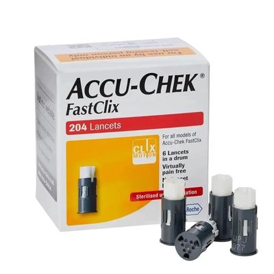 ACCU-CHEK FastClix Lancets 204 Each (Pack of 1)