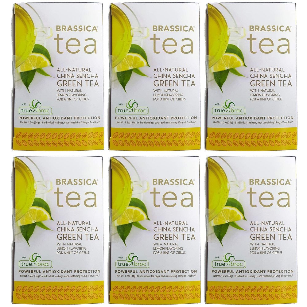 Brassica Tea Green Tea With Lemon & SGS Green Tea 16 Count