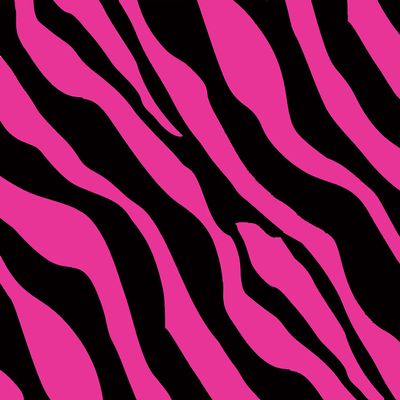 2" ~ Pink & Black Zebra Stripe Background Birthday ~ Edible Cake/Cupcake Topper!!!