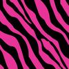 2" ~ Pink & Black Zebra Stripe Background Birthday ~ Edible Cake/Cupcake Topper!!! view 1