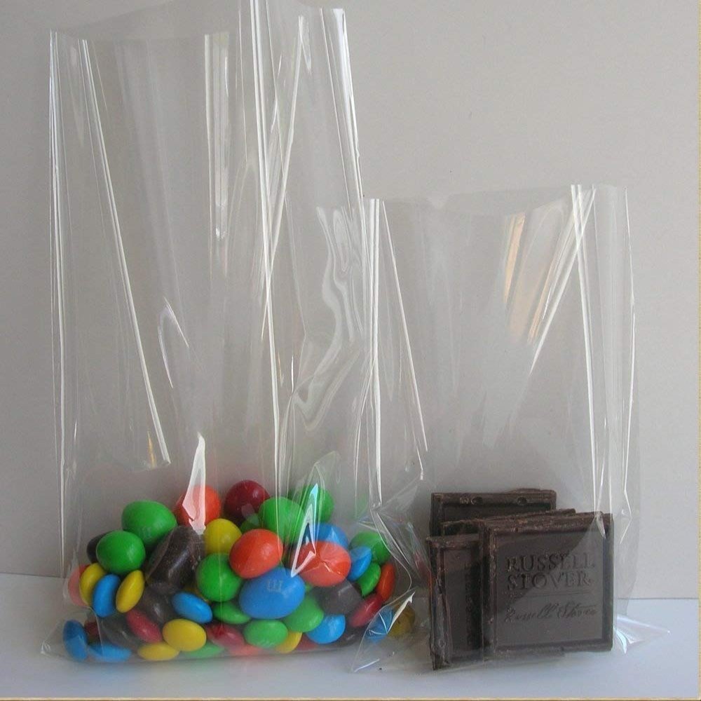 100x Clear Flat Cello/Cellophane Treat Bag 4x6 inch(1.2mil) Gift Basket Supplies