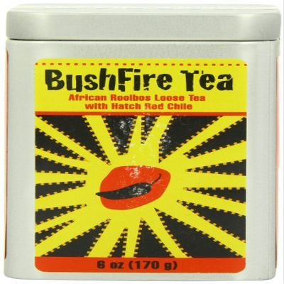 Bushfire Tea African Rooibos Loose Tea with New Mexican Red Chile, 6 Ounce