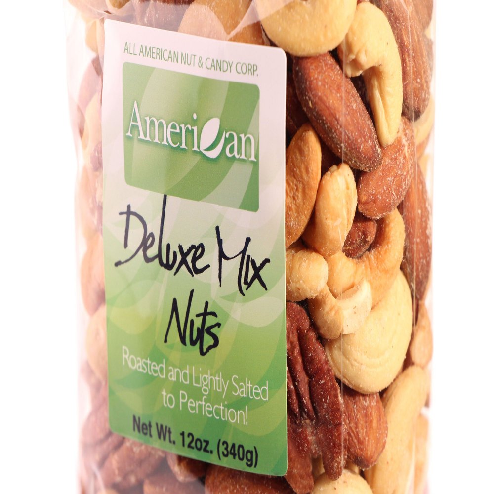12oz Gourmet Style Bag of Delectable Roasted Salted Deluxe Mixed Nuts [3/4 lb.]