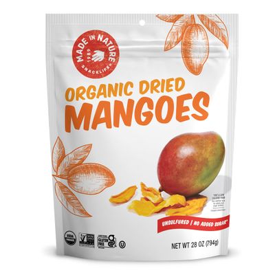 Made In Nature Organic Dried Mangoes, 28 Ounce (Pack of 1)  Vegan Snack, Non-GMO, Unsulfured, Gluten Free, Kosher