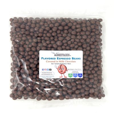 Yankee Traders Milk Chocolate Covered Espresso Beans, 2 Pound