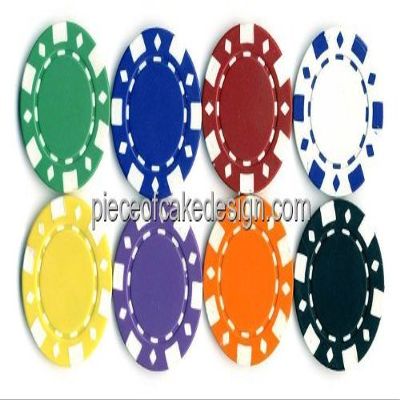 1/8 ~ Casino Colorful Gambling Chips Birthday ~ Edible Cake/Cupcake Topper!!!