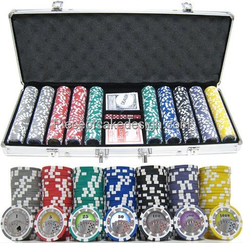 1/8 ~ Casino Poker Chip Case Birthday ~ Edible Cake/Cupcake Topper - d7347