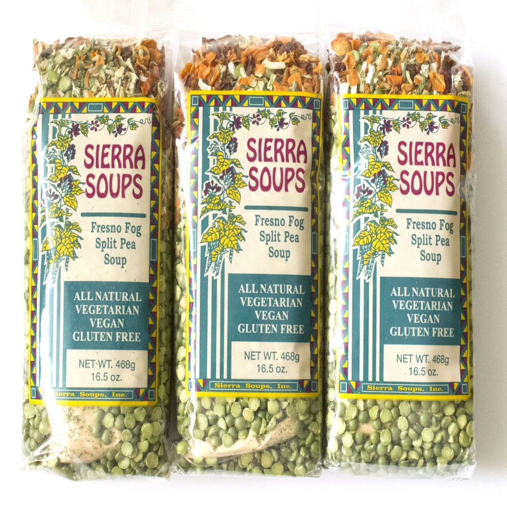 All Natural Gluten Free Vegetarian Vegan Fresno Fog Split Pea Soup Mix Pack of 3 468 g 16.5 oz each