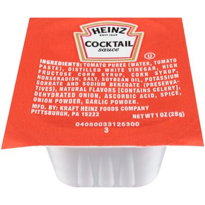 Heinz Single Serve Cocktail Sauce (100 ct Casepack, 1 oz Cups)