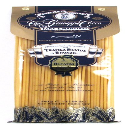Giuseppe Cocco (12 pack) Bucatini Artisan Pasta hand-made slow dried in 500g bags from Italy