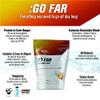 INFINIT Nutrition GO FAR Orange - The only All-in-one Endurance Hydration Drink with Protein 280 Calories Per Serving & Electrolytes - No Gels, Pills or Bars Needed 100% All-Natural & no Added Colors view 3