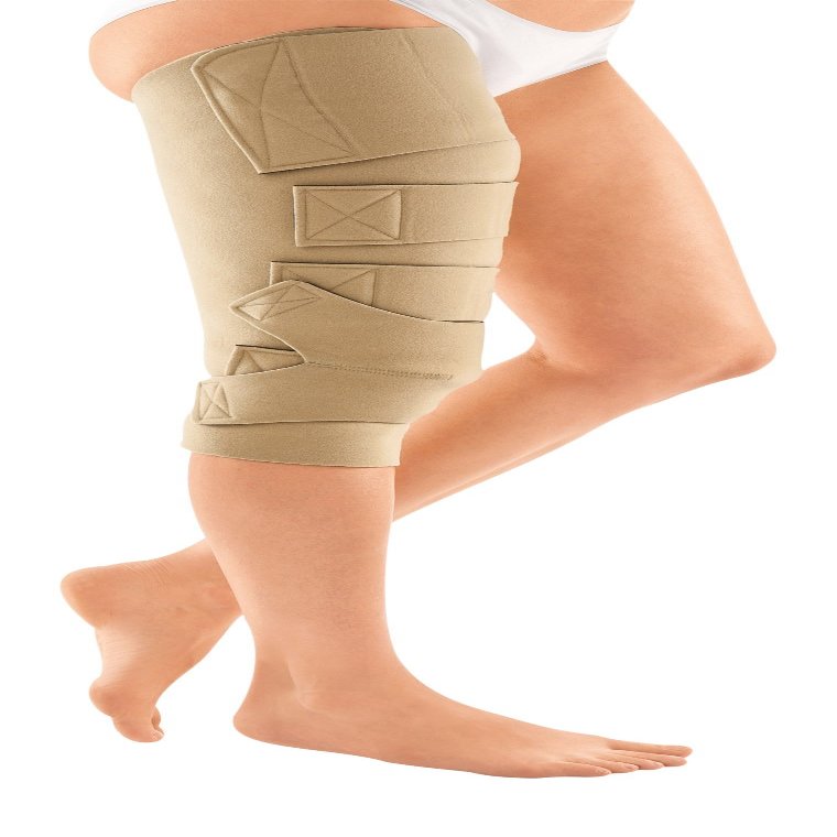 CircAid Juxtafit Essentials Upper Leg w/Knee, Long, Large, Right