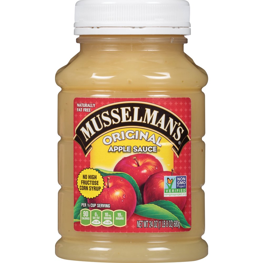 Musselmans Original Sweetened Applesauce, 24 Ounce (Pack of 12)