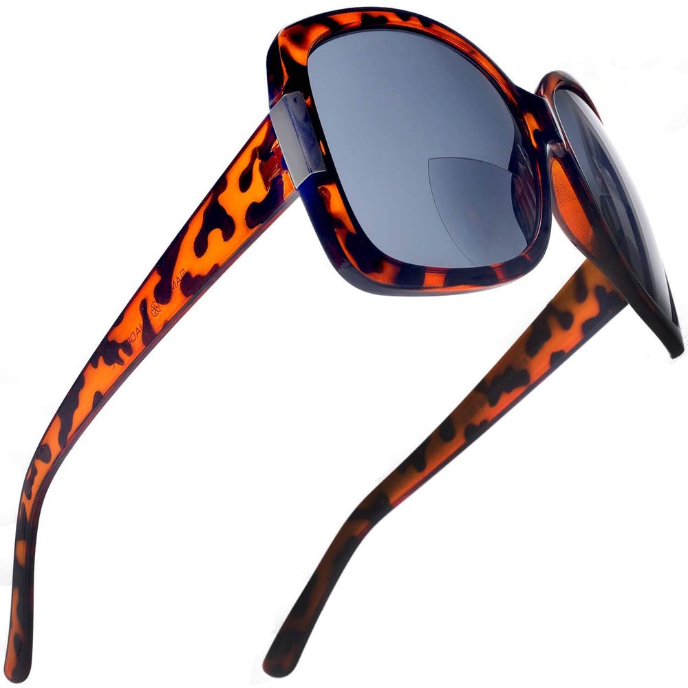 SAMBA SHADES BiFocal Sun Readers Fashion Reading Sunglasses for Women Jackie O French Riviera SunReaders Style in Tortoise +2.25