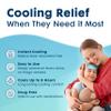 BEKOOOL Soft Gel Sheets for Kids for Cooling Relief from Fever discomfort | 4 Count view 4
