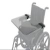 1/4 Inch Polycarbonate Wheelchair Tray, X-Wide Size view 3