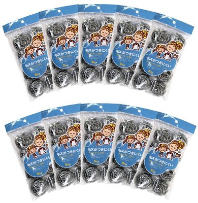 10 Pack Stainless Steel Mini Scrubber 8P Total 80pcs 130883