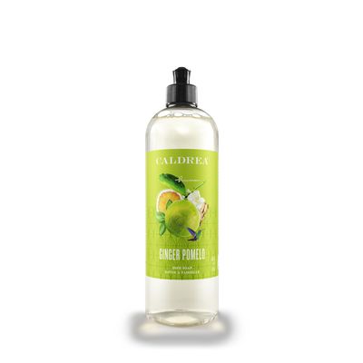 Caldrea Dish Soap, Biodegradable Dishwashing Liquid made with Soap Bark and Aloe Vera, Ginger Pomelo Scent, 16 oz